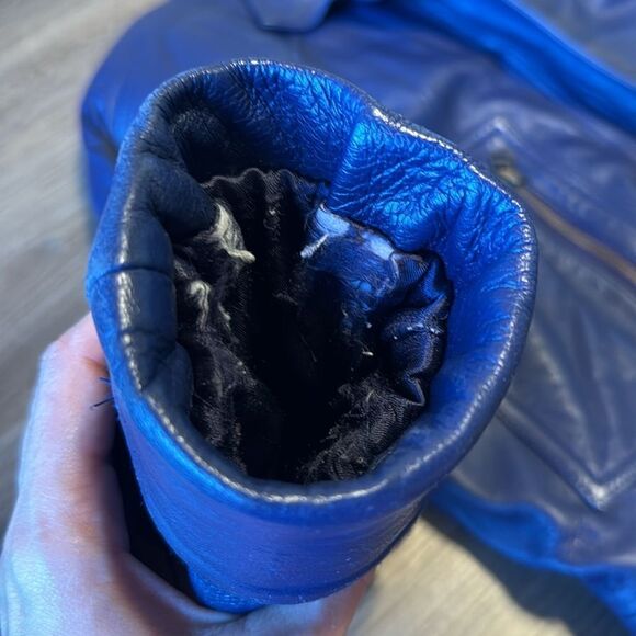 Georgetown leather design ladies soft leather jacket coat size small Y2K retro - Picture 16 of 16